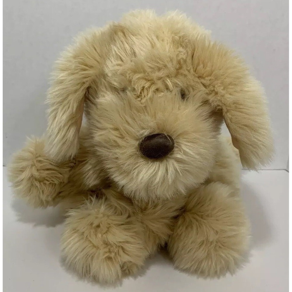 Fine Toy Plush Shaggy Puppy dog golden retriever large beige tan stuffed animal